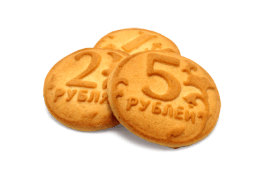 Печенье сахарное Деньги-Печеньги вес Маркина*2,5