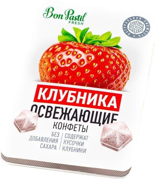 Конфеты освеж Бон пастил фреш 12гр со вкусом клубники*15