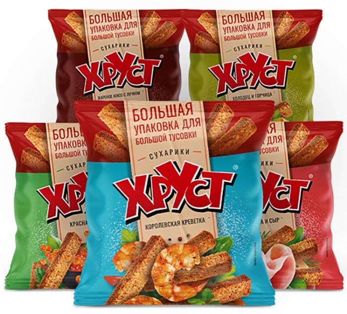 Сухарики Хруст Ассорти 100г