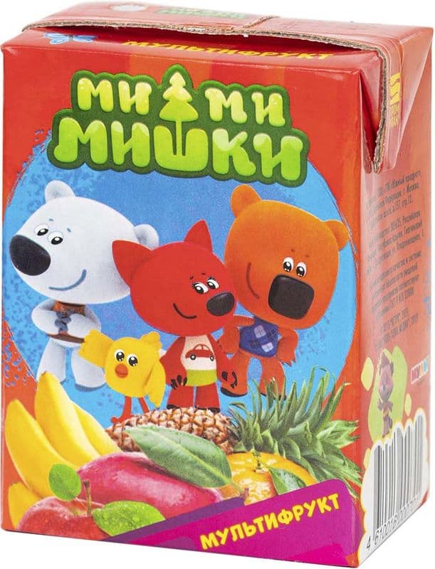 Сок Ми-Ми-Мишки мультифрукт 0,2л*18