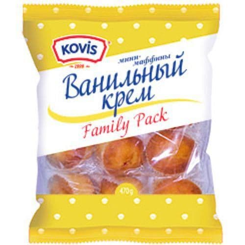 Маффины мини Ковис 470г Ванильный крем