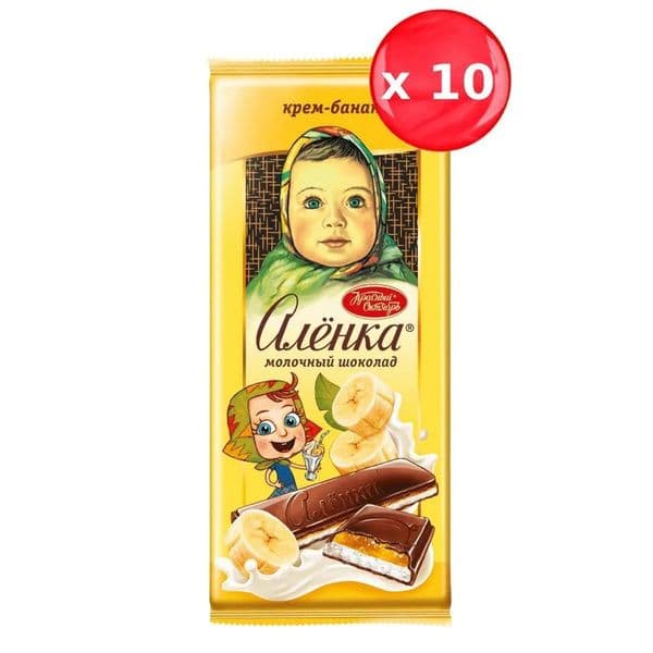 Шоколад Аленка 87г банан крем