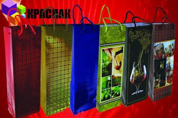 Пакет бум.под бутылку 12*35