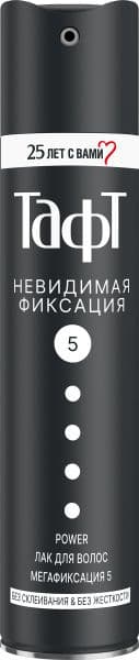 ТАФТ лак 225мл Пауер Невидимая фиксация МСФ
