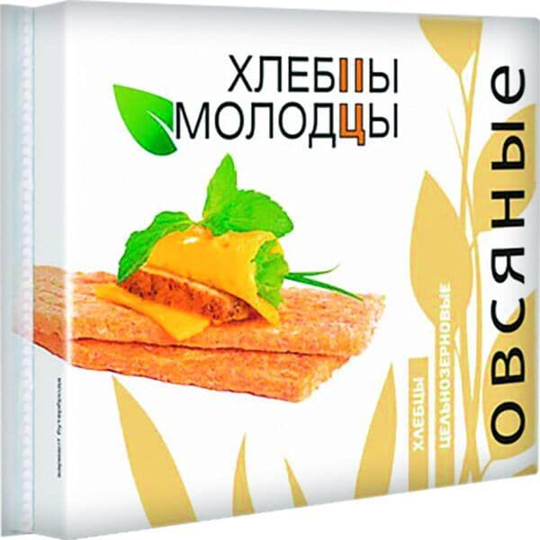 Хлебцы Молодцы овсяные с пророщ.пшеницей 100г