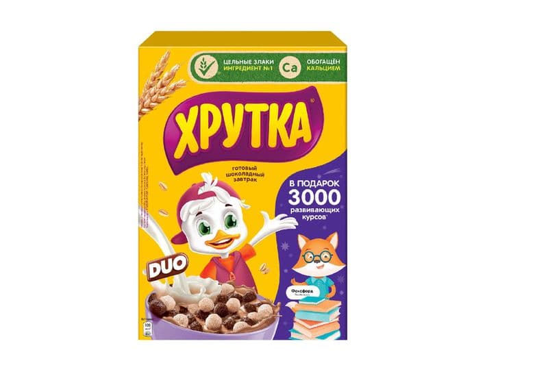 Готовый завтрак Хрутка ДУО 350г Нестле