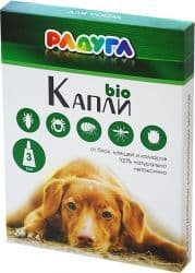 Капли для собак от блох, клещей и комаров 1мл Радуга