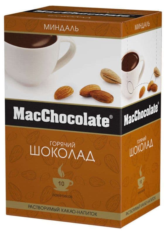 Шоколад МакШоколад Какао с миндалем 20г 10шт