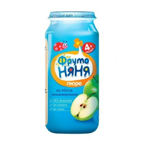 Пюре ФрутоНяня яблоко натуральное 250г