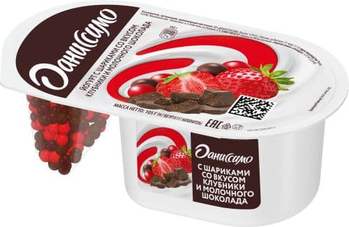 Даниссимо Йогурт Фантазия хр.шар. Клуб. молоч.шок 6,9% 105г