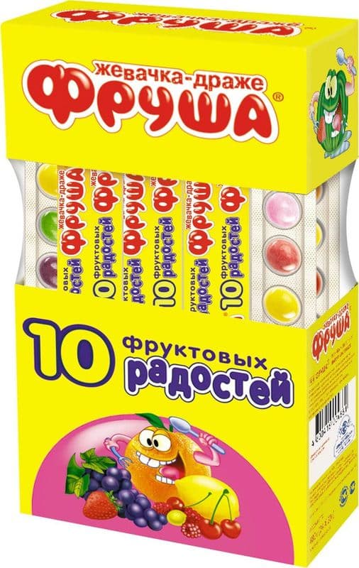 Драже жев.Фруша 20г 10 фруктовых радостей Сладкая сказка