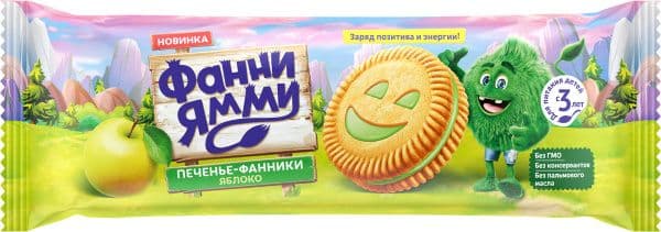 Печенье Фанни Ямми 104г Яблоко