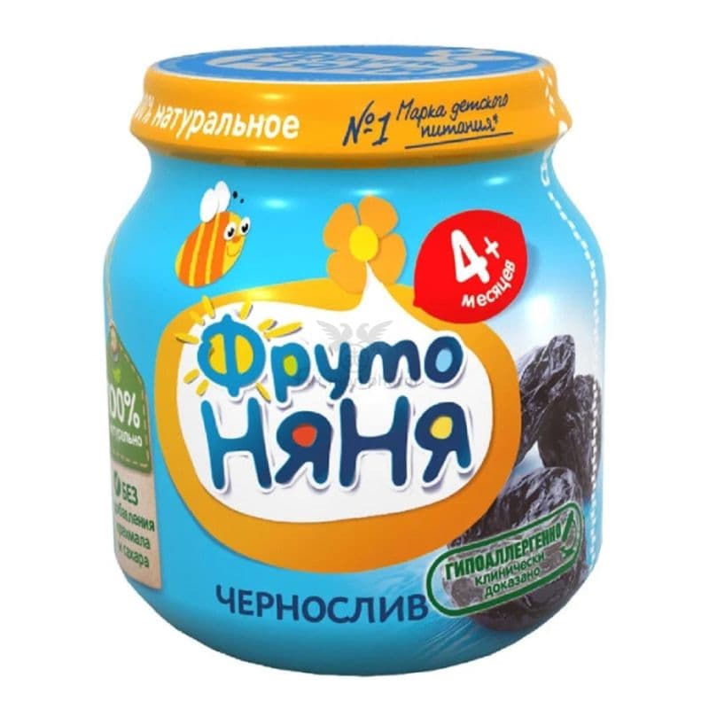 Пюре ФрутоНяня черносливовое натуральное 100г