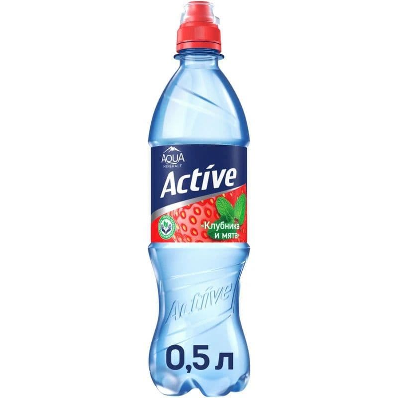 Вода питьевая Аква Минерале Актив Клубника Мята 0,5л
