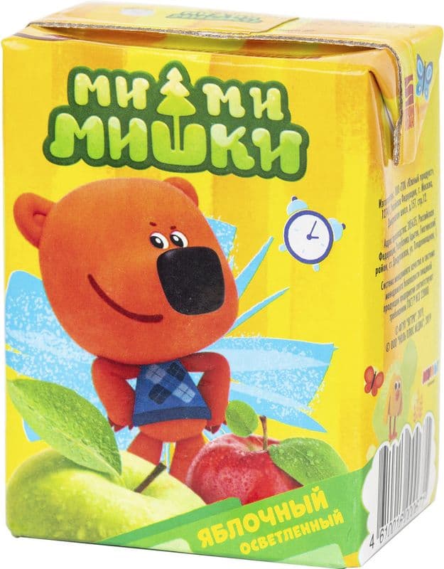 Сок Ми-Ми-Мишки яблоко осветленный 0,2л