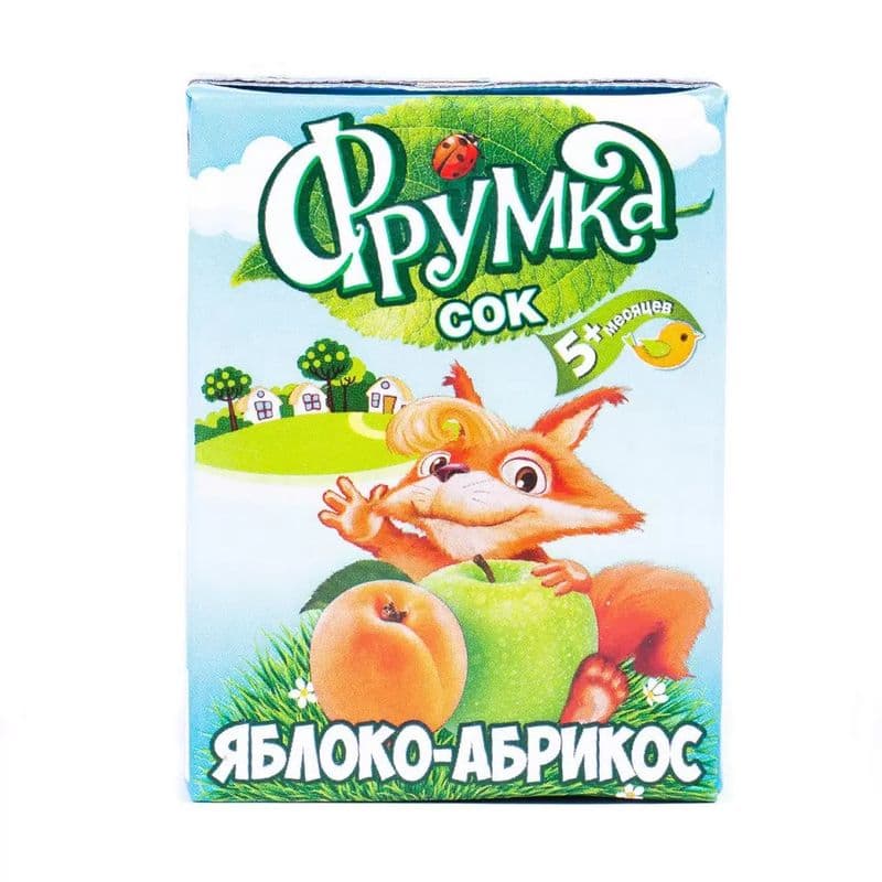 Сок Фрумка яблоко абрикос с мякотью 0,2л