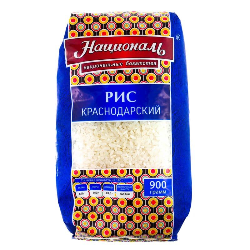 Крупа Рис Отборный 900г Националь