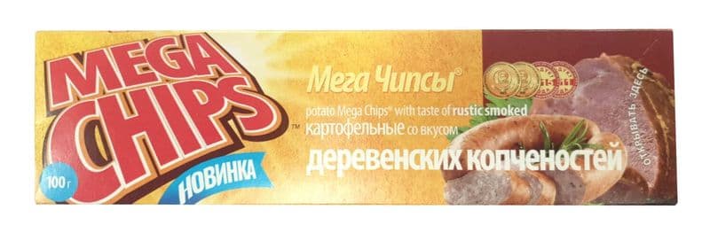Чипсы Мега Чипсы 100г Деревенские копчености
