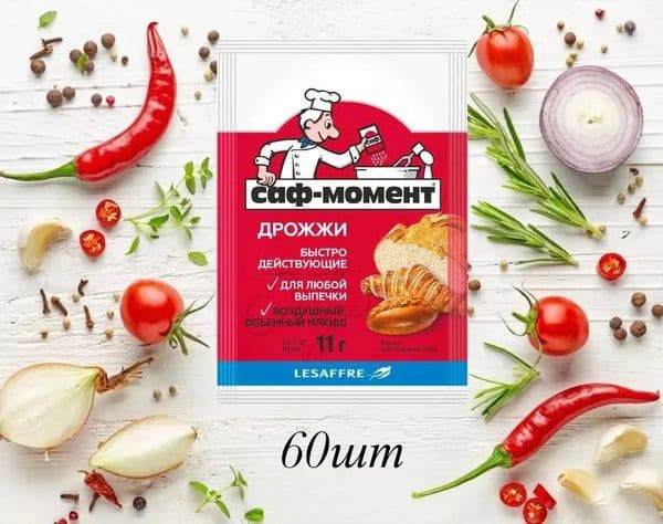 Дрожжи Саф Момент 11г 1уп=60шт