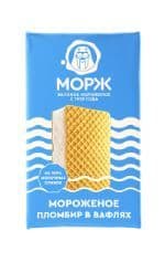 Мороженое Брикет пломбир в вафлях МОРЖ 90г Кубарус