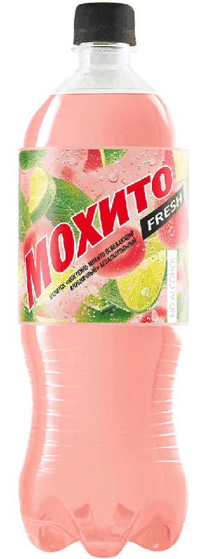 Напиток безалкогольный Мохито Клубника 0,5 пэт