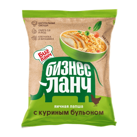 Лапша Бизнес Ланч с куриным бульоном 60г