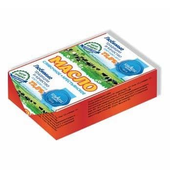 Масло слив Крестьянское 180г 72,5% Ромбик Кубарус