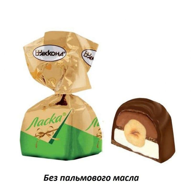 Конфеты Ласка с фундуком вес Акконд