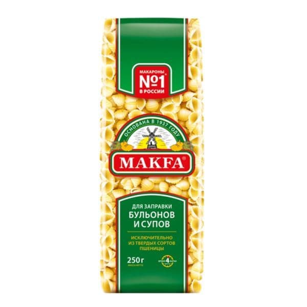 Мак.Макфа Ракушечки 250г