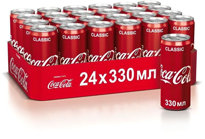 Газ вода Кока Кола 0,33л с/б