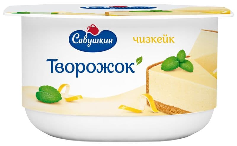 Паста творожная 3,5% чизкейк 120г Савушкин