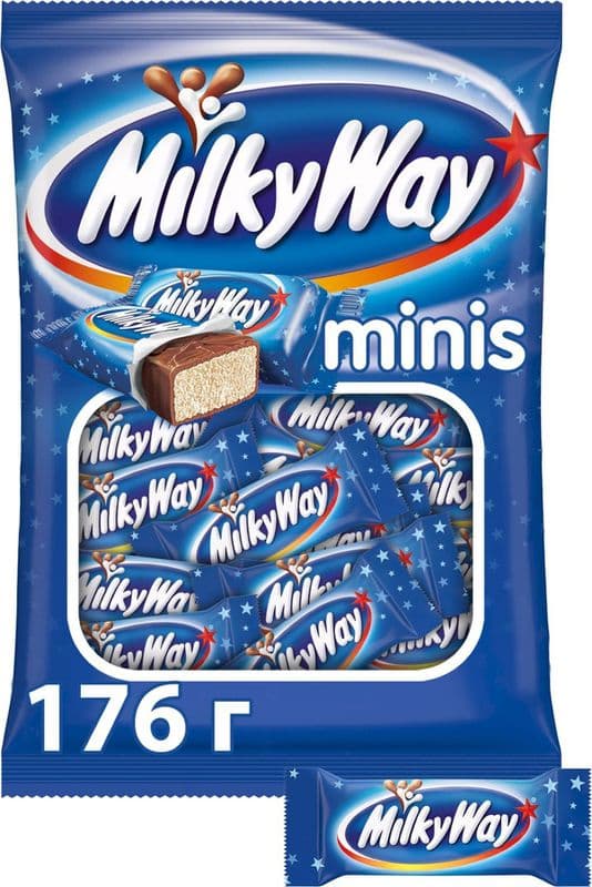Батончик Милки Вей Минис 176г
