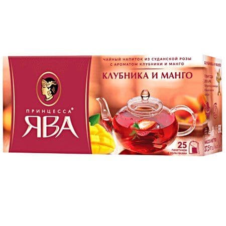 Чай Ява зел.клубника и манго 25пак с/я