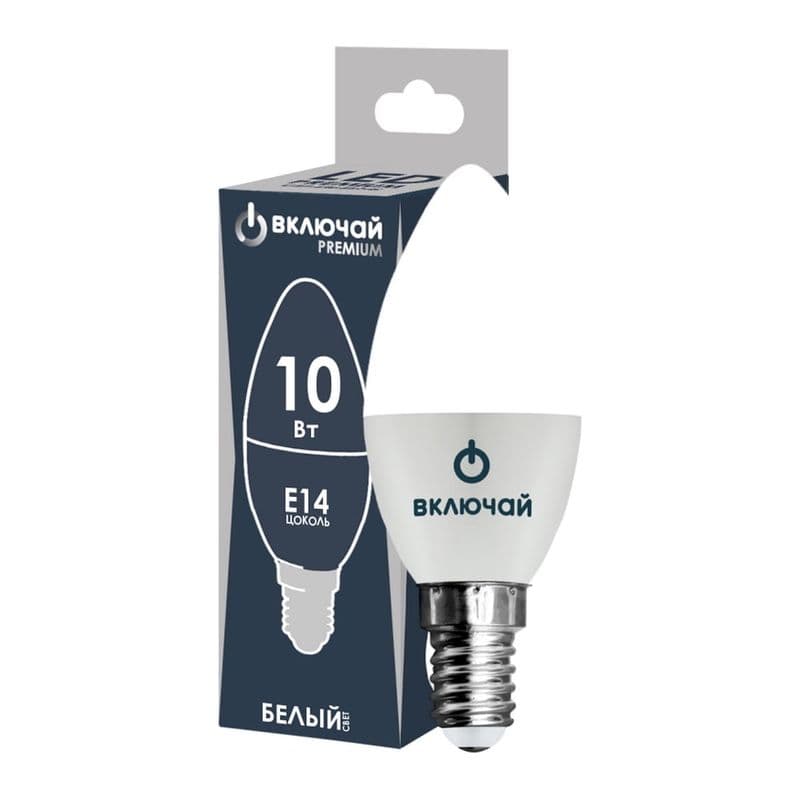 СУПЕРМАКС Лампа светодиодная Е14/10W/4000К/230V,свеча