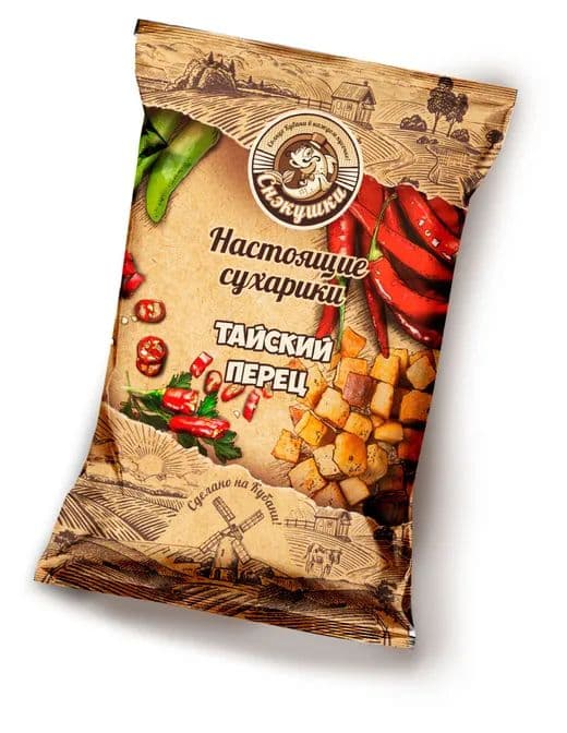 Сухарики Снэкушки 80г Тайский перец
