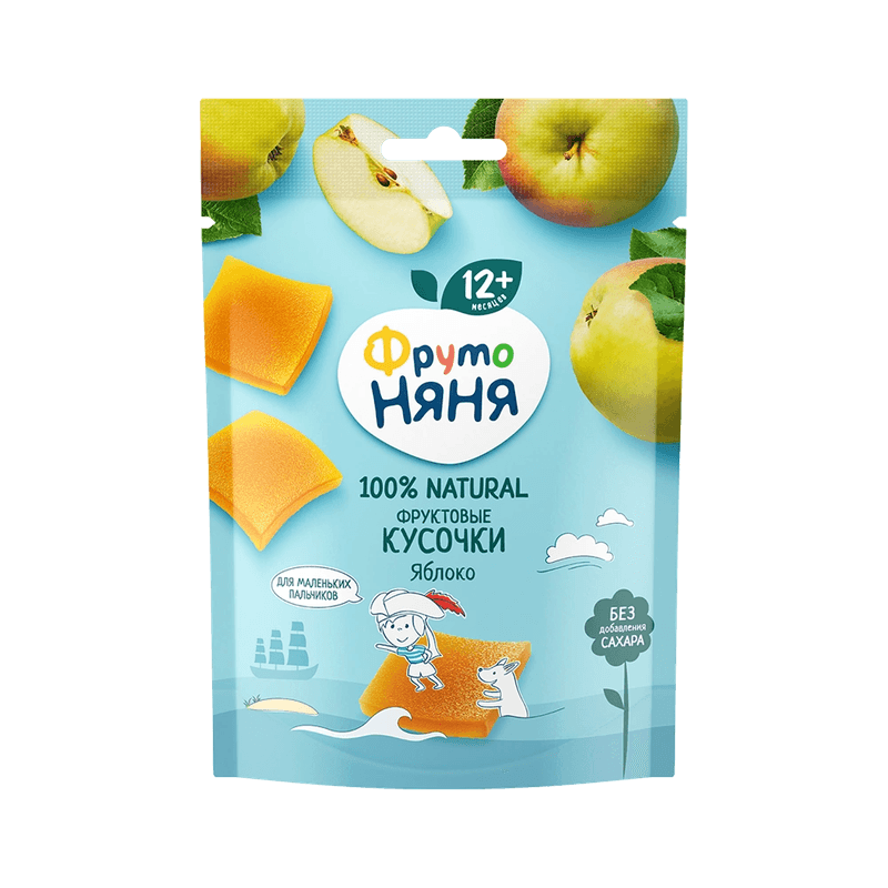 Фруктовые кусочки ФрутоНяня из яблок 53г
