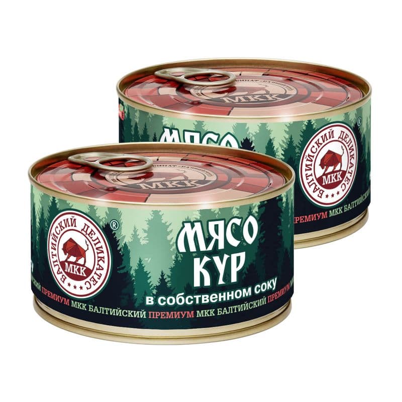 Мясо Кур Балт.Деликатес в с/с 325г ж/б МКК
