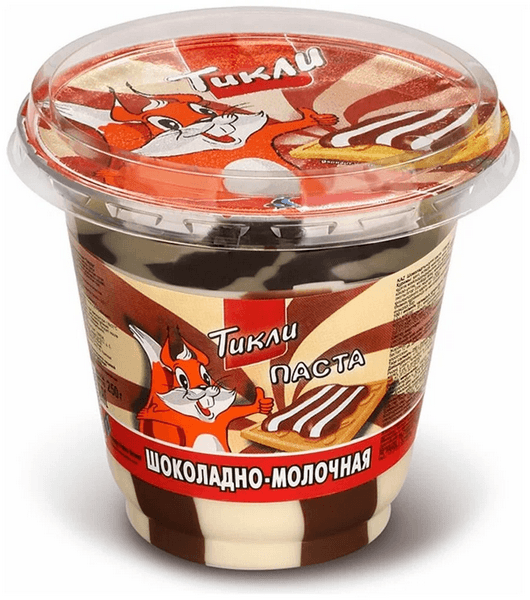 Паста шоколадно-молочная Тикли 250г п/б