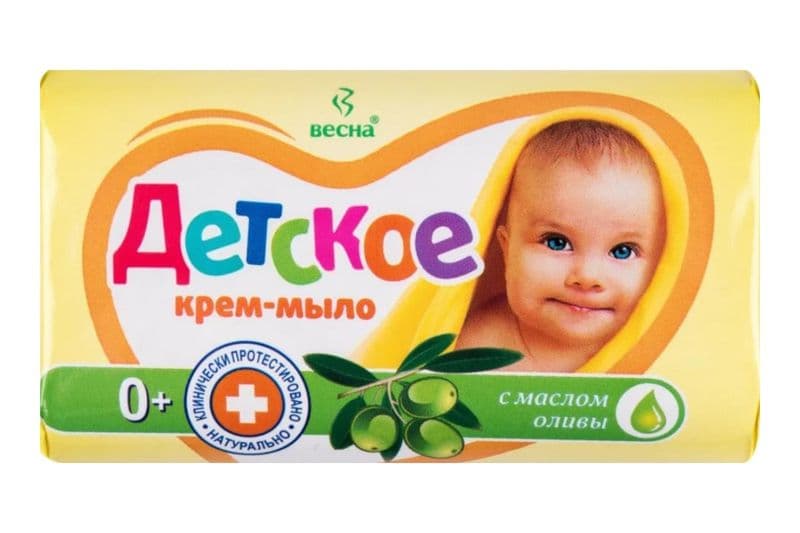 ДЕТСКОЕ Крем мыло 90г Олива  Весна