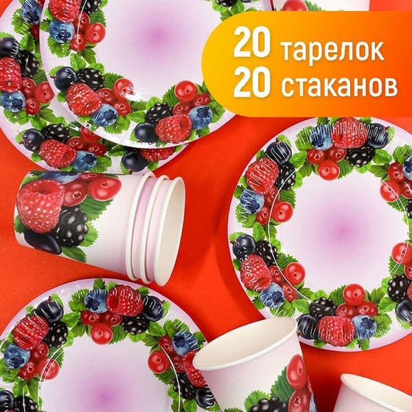 Набор бумажный посуды " Телепузики"