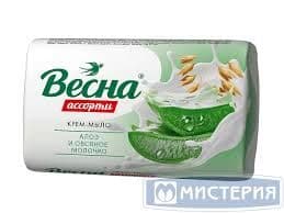 Весна мыло 6* 90г Алое и овсяное молочко