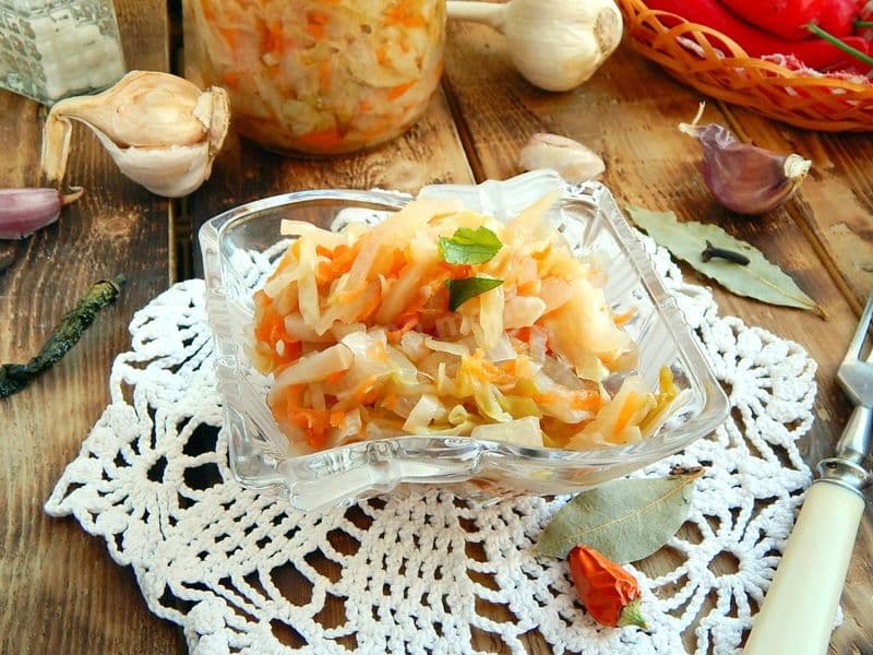 Квашеная капуста с Яблоком 450г ЭкоПродукт