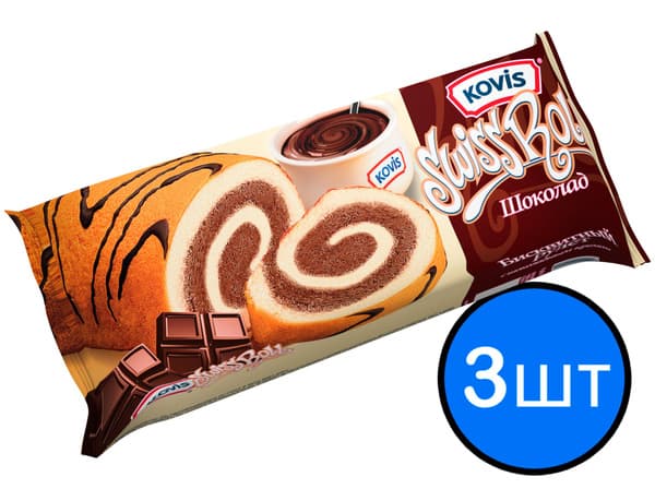 Рулет Ковис шоколад 175г