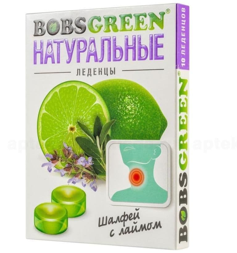 Леденцы Бобс Грин 32г шалфей с лаймом
