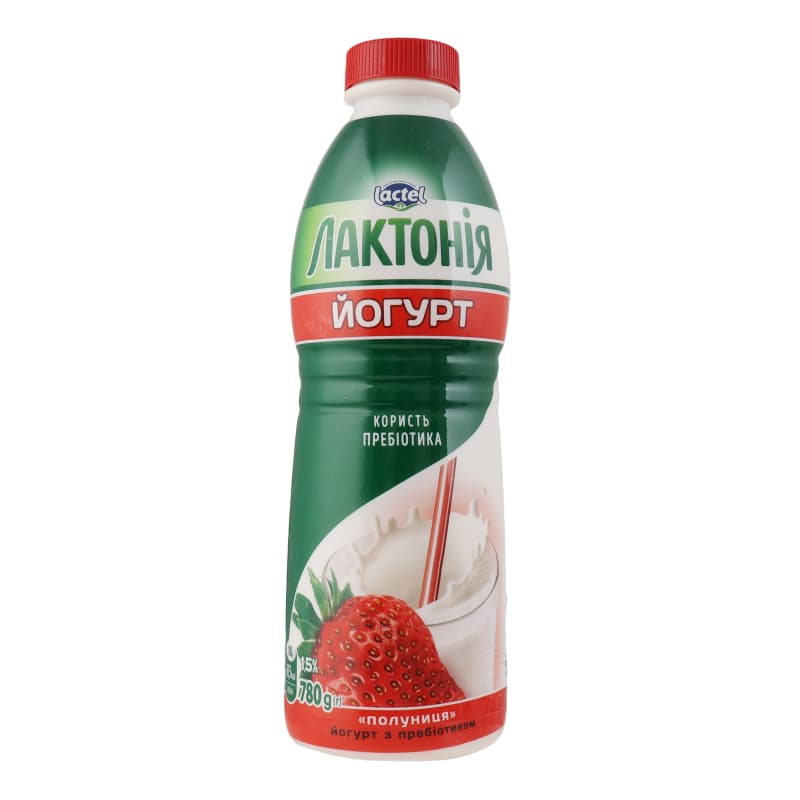 Йогурт Лактогурт клубника  700гр. ведро