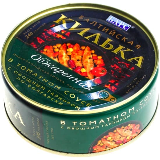 Килька Балтийская обжар в т/с 240г с/к Барс