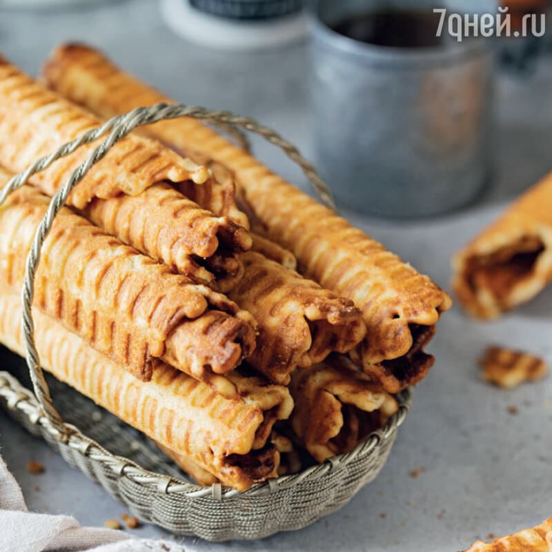 Трубочки со вкусом вареной сгущенки вес Славный Слон*3