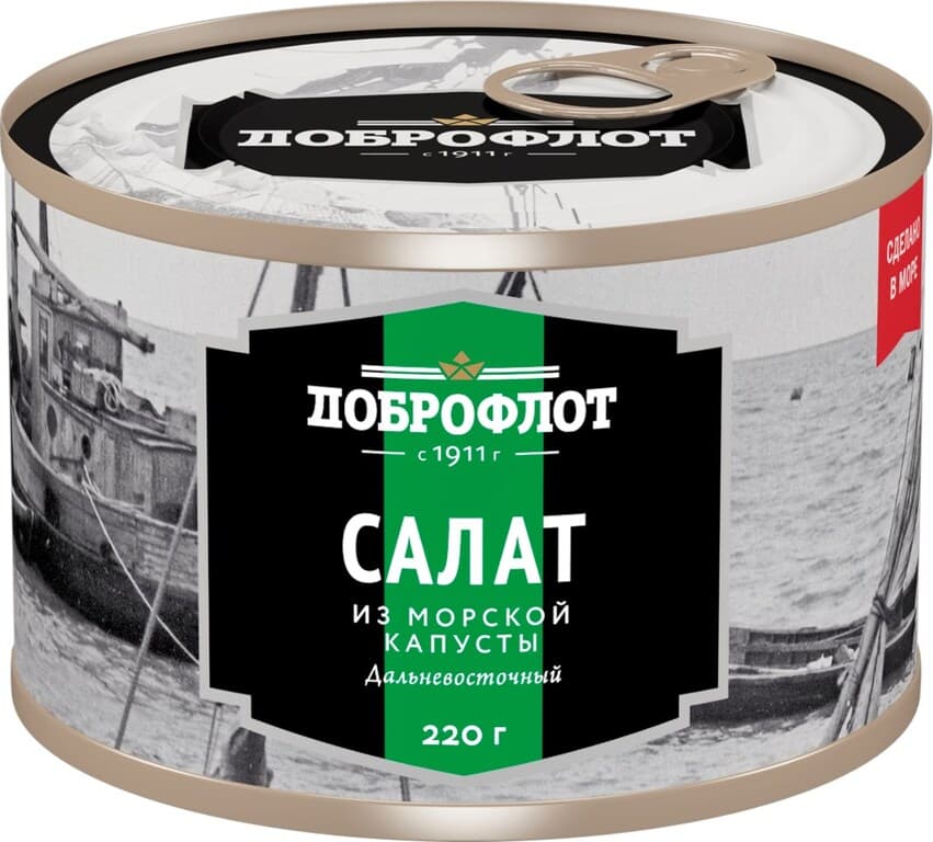Салат из мор.капусты 220г с/к Доброфлот