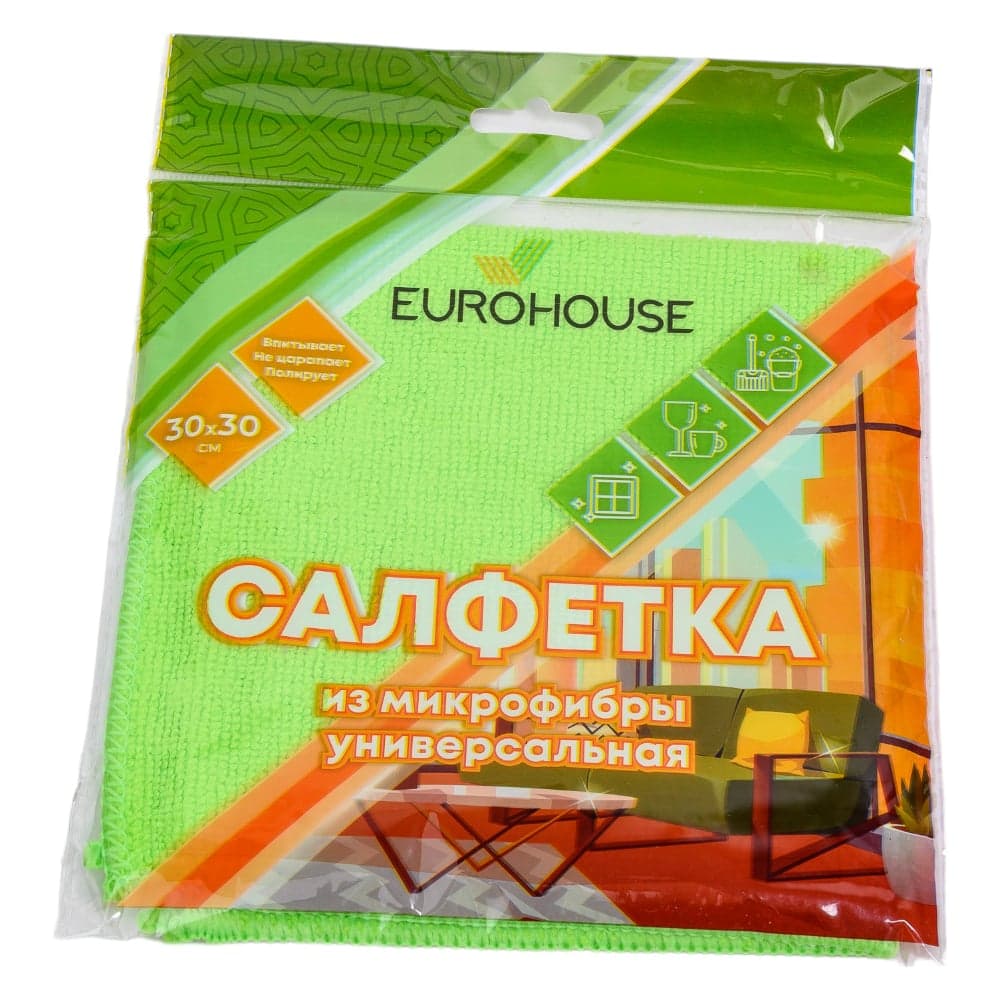 ЕвроХаус Салфетка из микрофибры Ультраплотная 30*30см