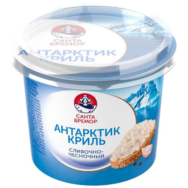 Паста из морепродуктов Антарктик-Криль слив-чесночн.150г СБ